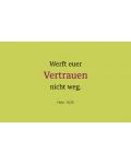 10 Spruchkarten "Werft euer Vertrauen nicht weg"