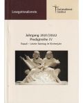 Lesegottesdienste 2021/2022 - Exaudi bis letzter Sonntag im Kirchenjahr